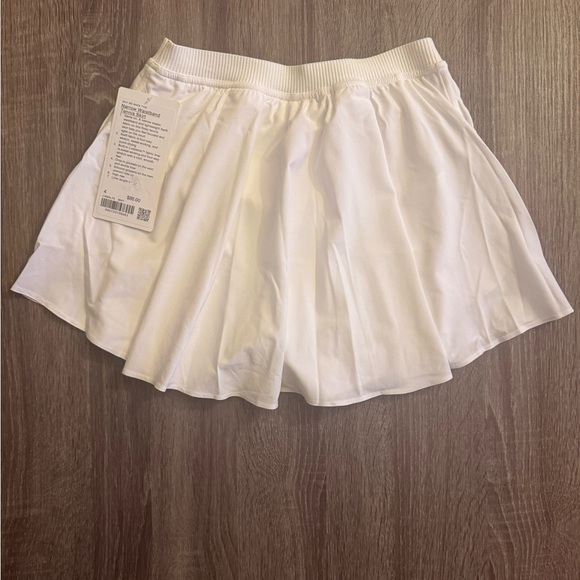 New with tags Lululemon Narrow waistband tennis skirt, White, size 4. - Picture 2 of 15